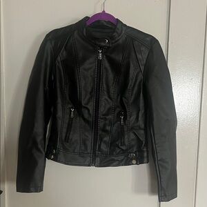 Women's Black Leather Jacket